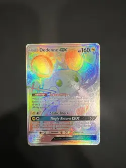 Dedenne GX 219/214 - Pokemon Unbroken Bonds Sun & Moon Secret Rare Card NM - Image 1