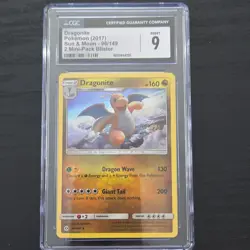 Pokemon Dragonite 96/149 SM Base Set Holo Rare CGC 9 2017 Graded Card - Image 1