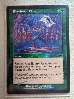 MTG Skyshroud Claim, Nemesis, Foil - Image 1