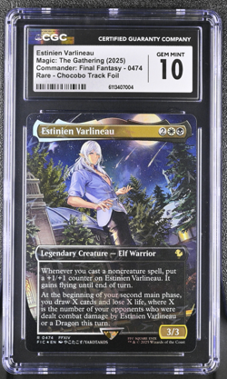 MTG Estinien Varlineau Chocobo Track Foil - Final Fantasy - CGC 10 - Image 3