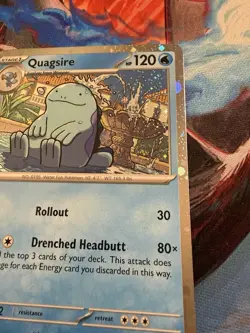 Quagsire 156 Scarlet & Violet Black Star Promo Cosmos Holo Pokemon Card TCG NM - Image 2