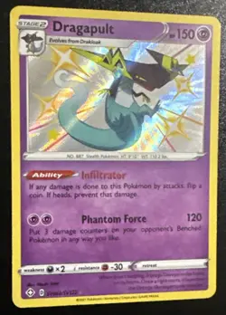 Pokemon DRAGAPULT SV062/SV122 (Shining Fates Shiny Vault) Baby Shiny - NM/Mint - Image 2