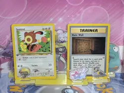 Sentret 63/75 1st Edition & Ruin Wall 74/75 1st Edition Neo Discovery Pokemon Lp - Image 1