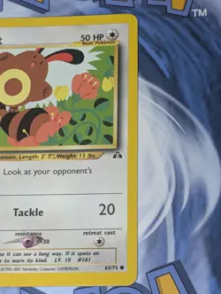 Sentret 63/75 1st Edition & Ruin Wall 74/75 1st Edition Neo Discovery Pokemon Lp - Image 4