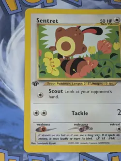 Sentret 63/75 1st Edition & Ruin Wall 74/75 1st Edition Neo Discovery Pokemon Lp - Image 5