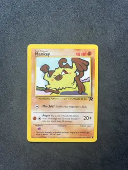 Pokemon Mankey Team Rocket Set 61/82 - Image 1