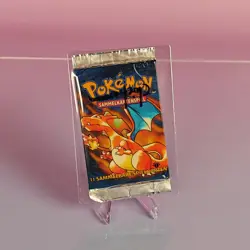 GLURAK POKEMON PACK 1999 BASE SET (1. EDITION) GERMAN OVP SEALED - Image 1