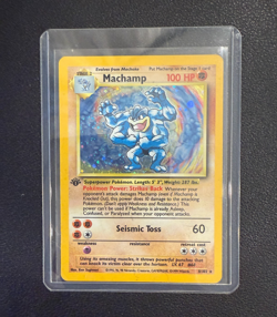 Pokemon Machamp 8/102 Holo Rare 1st Edition Base Set Exclusive Lightly Played - Image 2