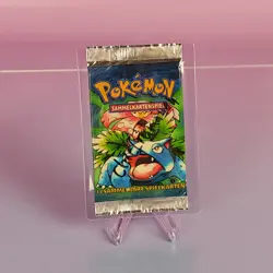 BISAFLOR POKEMON PACK 1999 BASE SET (1. EDITION) GERMAN OVP SEALED - Image 1