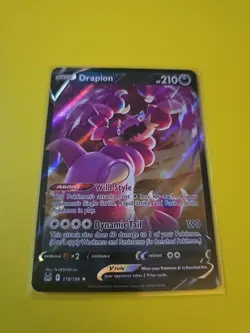 Pokemon TCG Drapion V Sword & Shield - Lost Origin 118/196 Holo Ultra Rare - Image 2