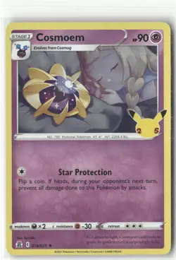 Pokemon Cosmoem Holo Rare Celebrations 014/025 NM - Image 1