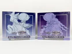 LOT OF 2 Pokemon Chilling Reign Ice & Shadow Rider Calyrex Elite Trainer Box ETB - Image 1