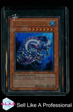 LEVIA-DRAGON- DAEDALUS YUGIOH IOC-083 1ST 2004 INVASION OF CHAOS ULTRA RARE EN - Image 1