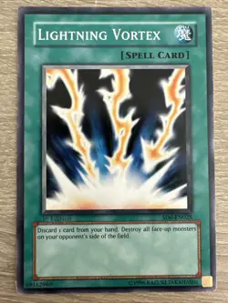 Lightning Vortex SD6-EN028 1st Edition LP Structure Deck Spellcaster's - Image 1