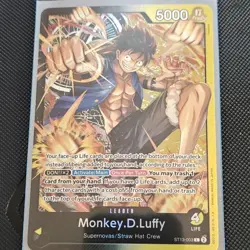Bandai One Piece Card Game Monkey D. Luffy Leader Card ST13-003 English ST13 - Image 1