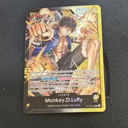 Bandai One Piece Card Game Monkey D. Luffy Leader Card ST13-003 English ST13 - Image 2