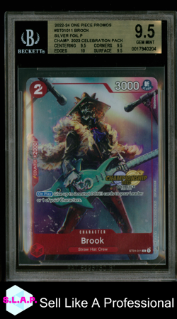 BROOK SILVER FOIL P CHAMPIONSHIP 2023 CP 2022-24 ONE PIECE PRM ST01011 BGS 9.5 - Image 1