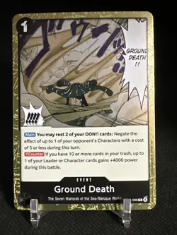 Ground Death Foil OP14-096 The Azure Sea's Seven One Piece English - Image 1