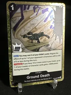 Ground Death Foil OP14-096 The Azure Sea's Seven One Piece English - Image 3
