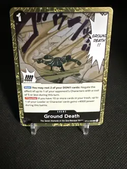 Ground Death Foil OP14-096 The Azure Sea's Seven One Piece English - Image 4