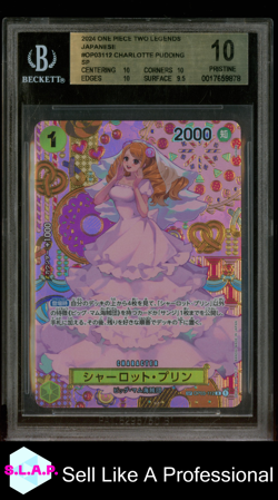 CHARLOTTE PUDDING ONE PIECE OP03-112 2024 TWO LEGENDS SP JAPANESE BGS 10 - Image 1