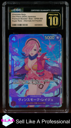 VINSMOKE REIJU ONE PIECE OP06-069 2024 WINGS OF THE CAPTAIN SR JAPANESE CGC 10 - Image 1