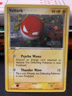 Voltorb Reverse Holo 80/109 ex Team Rocket Returns 2004 LP Pokemon - Image 1