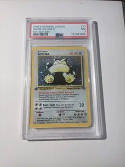 Pokemon TCG Snorlax First Edition Jungle PSA 7 - Image 1