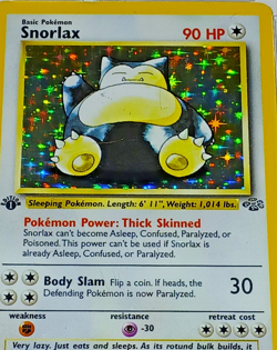 1999 Pokemon Jungle 1st Edition #11 Snorlax - Holo PSA 7 - Image 3