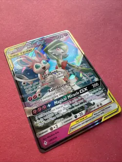Pokemon TCG Gardevoir & Sylveon GX Holo Card 130/214 Unbroken Bonds - Image 2