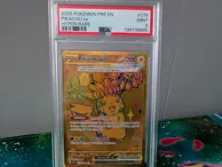 Pokemon Pikachu ex 179/131 PSA 9 MINT Prismatic Evolutions GOLD Holo Hyper Rare - Image 2