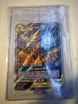 Pokemon TCG Hidden Fates Moltres & Zapdos & Articuno Stained Glass Promo SM210 - Image 2