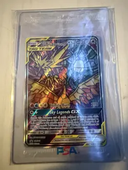 Pokemon TCG Hidden Fates Moltres & Zapdos & Articuno Stained Glass Promo SM210 - Image 3