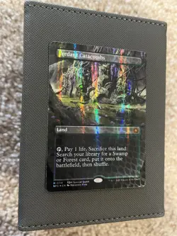 Verdant Catacombs (Borderless) (Dragonscale Foil) NM Foil Special Guests MTG - Image 1
