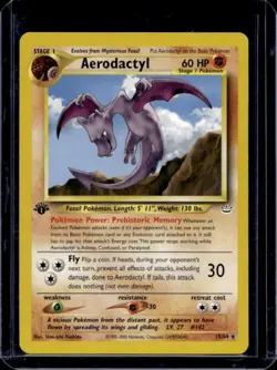 2001 Pokemon Neo Revelation 1st Edition Aerodactyl #15/64 - Image 1