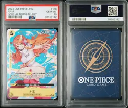 PSA 10 Nami OP08-106 SR ONE PIECE Card Alt Art Two Legends OP-08 Japanese Japan - Image 2