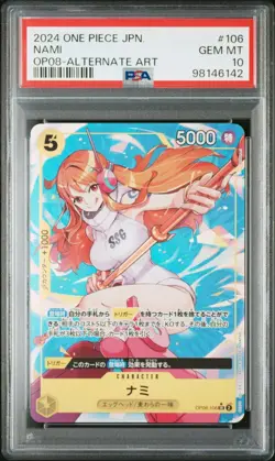 PSA 10 Nami OP08-106 SR ONE PIECE Card Alt Art Two Legends OP-08 Japanese Japan - Image 3