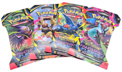 Pokemon Mega Evolution Phantasmal Flames Sleeved Booster 4-Pack Bundle Full Art - Image 1