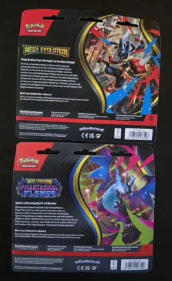 Pokemon Trading Card Game Phantasmal Flames And Mega Evolution 3 Pack Blisters - Image 2