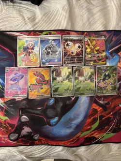 Pokemon TCG Phantasmal Flames/Mega Evolution Lot Of 9 (IR, Full Arts) - Image 1