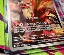 Pokemon TCG Blaziken EX Holo Card Destined Rivals 192/182 Ultra-Rare NM - Image 2
