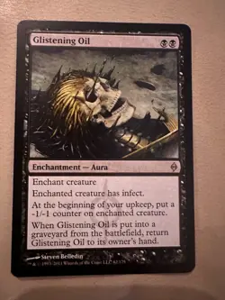 MTG - Glistening Oil - New Phyrexia - NM - Image 1