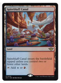 MTG Spirebluff Canal, Outlaws of Thunder Junction (OTJ) Regular Magic NM - Image 1