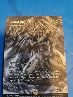 Mtg Final Fantasy Astral Titan Showcase NM - Image 1