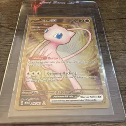 Pokemon TCG Mew EX Metal Gold NM 205/165 Scarlet & Violet 151 Promo Card - Image 2