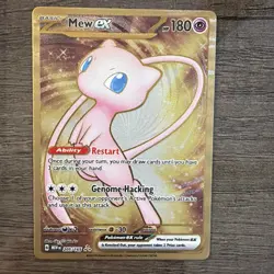 Pokemon TCG Mew EX Metal Gold NM 205/165 Scarlet & Violet 151 Promo Card - Image 5