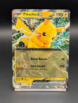 Carte Pokemon Pikachu EX 028/131 EV8.5 Evolutions Prismatiques Ecarlate & Violet - Image 1
