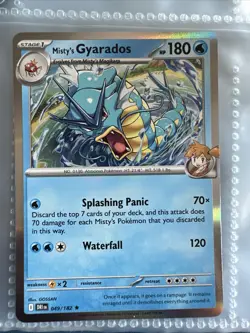 Pokemon TCG Misty's Gyarados Reverse Holo Card 049/182 Destined Rivals - Image 1