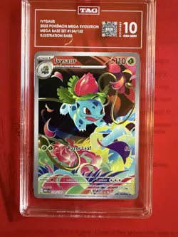 Ivysaur Pokemon Mega Evolution Illustration Rare TAG 10 #134/132 H2734681 - Image 1