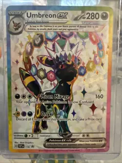 Pokemon TCG Umbreon EX 176 Black Star Promo Nm Near Mint Condition - Image 1